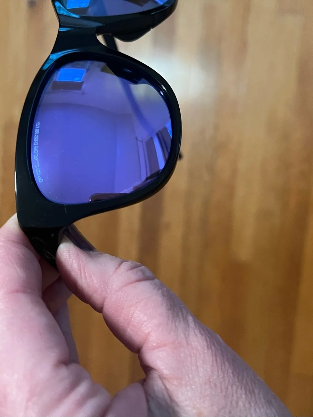 Oakley Hold Out Polished Black Violet Lens sunglasses $217 read sunglasses only